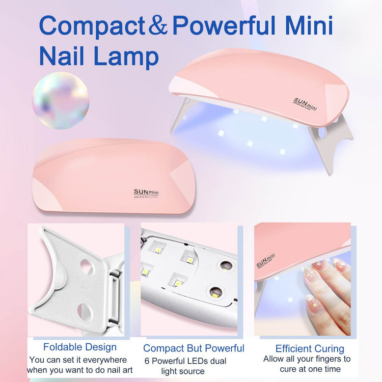YEVYO UV Lamp Polygel Set for Perfect Nail Art