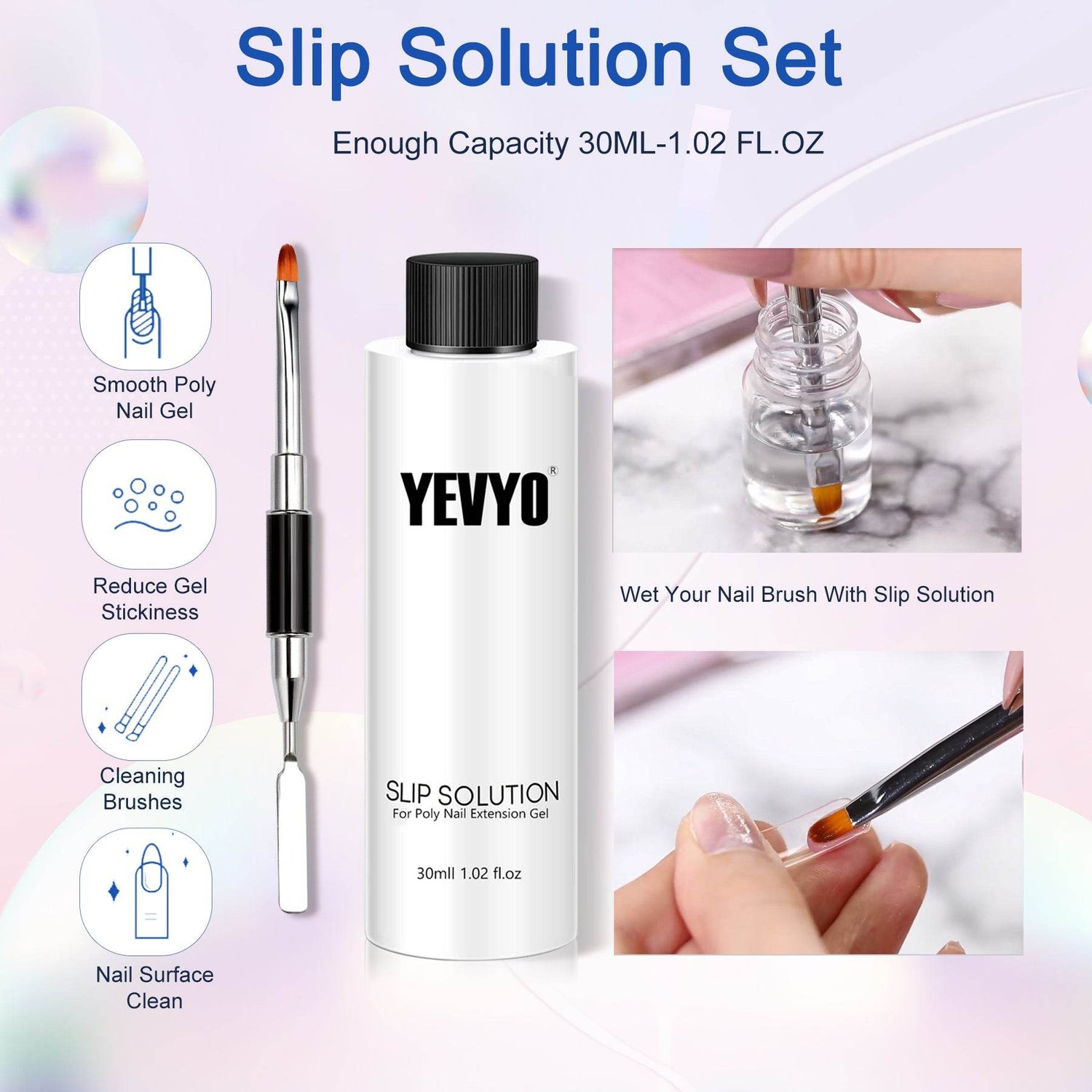 YEVYO UV Lamp Polygel Set for Perfect Nail Art