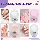MLNshops Nude and Pink Acrylic Powders Nail Kit