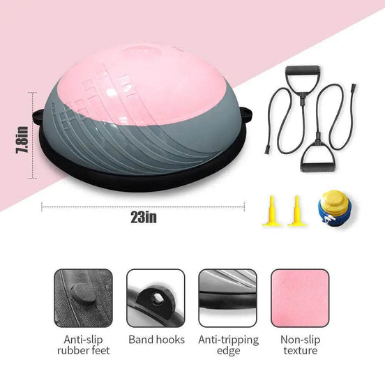 Half Balance Ball Yoga Fitness Ball for Home by mlnshops