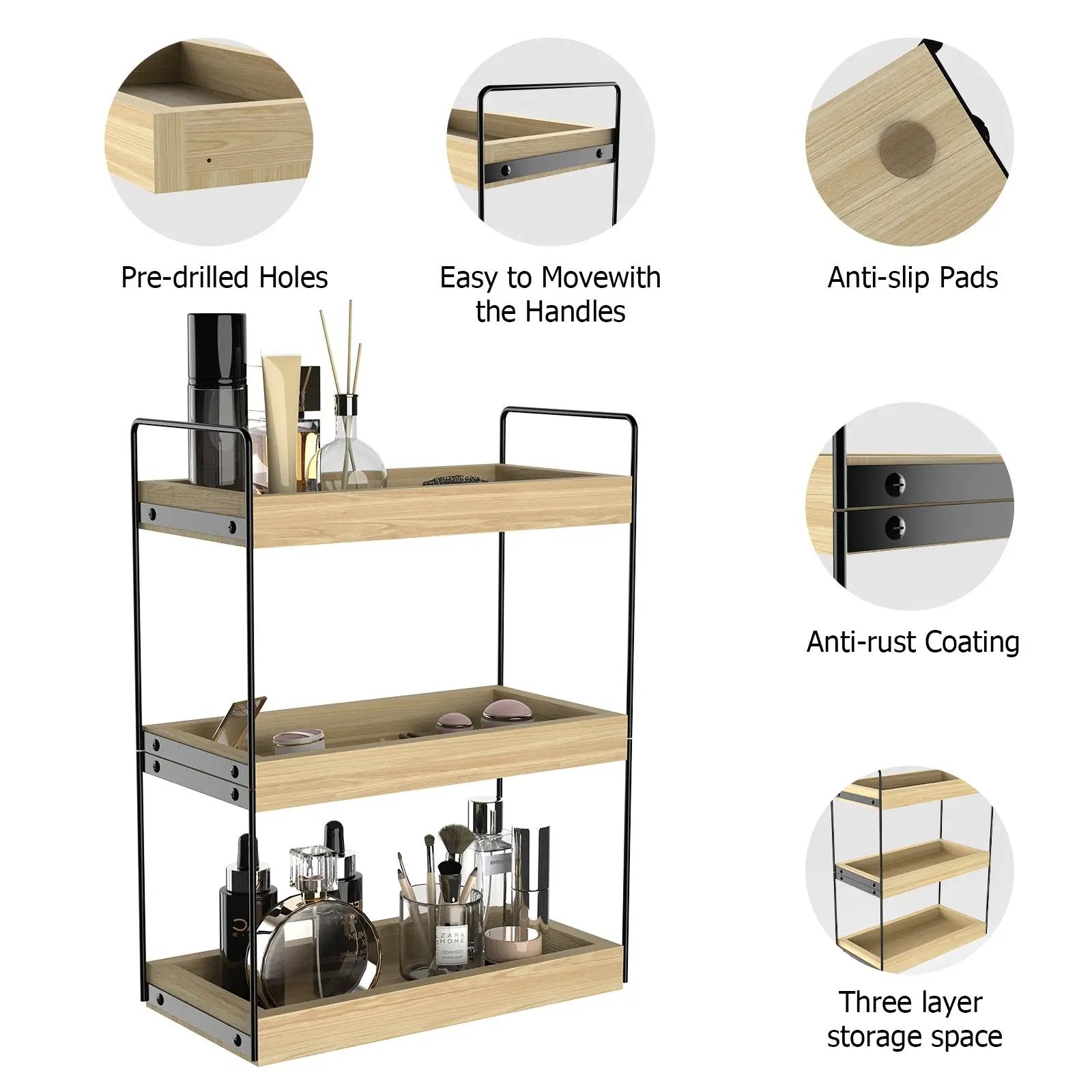 3 Tier Bathroom Counter Organizer