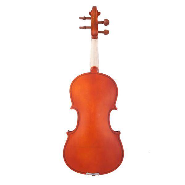 Glarry GV101 1/2 Acoustic Matt Violin Case Bow Rosin Strings Shoulder Rest Tuner Natural