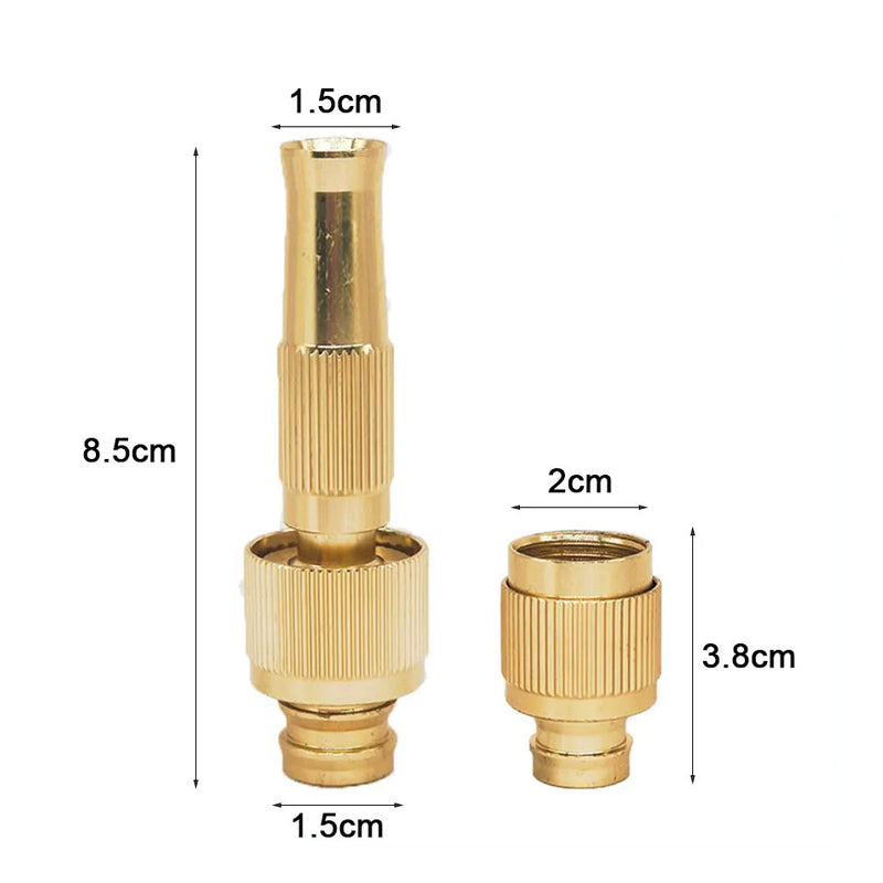 High-Pressure Jet Spray Brass Booster Water Spray Nozzle and Connector