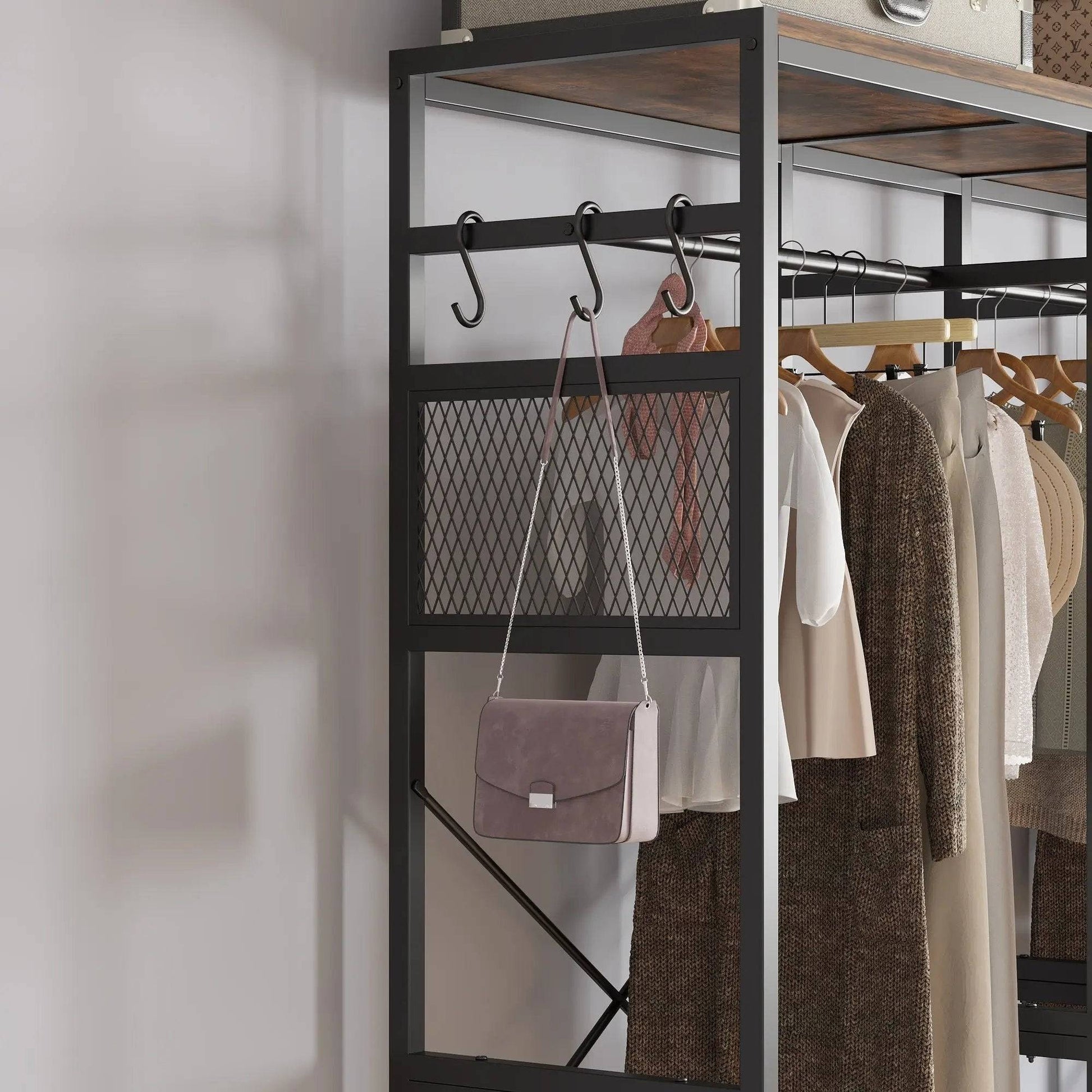 Independent wardrobe manager, clothes rack, multiple storage racks