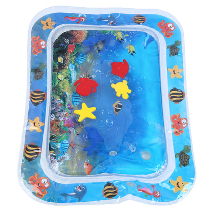 Inflatable Tummy Time Premium Water Mat Infants and Toddlers is The Perfect Fun time Play Activity to Center Your Baby's Stimulation Growth