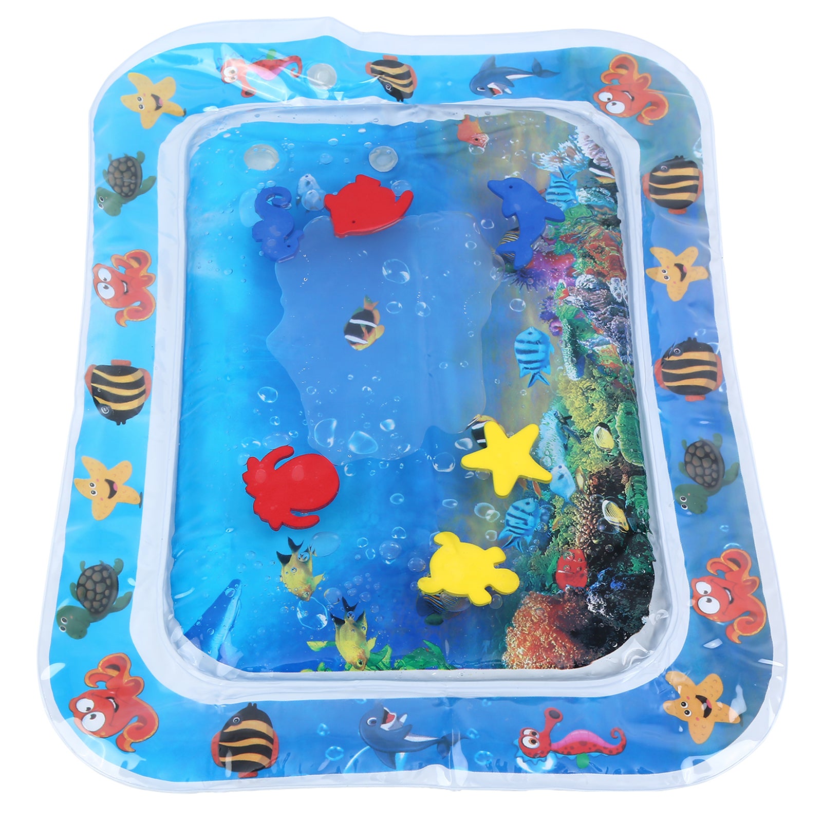 Inflatable Tummy Time Premium Water Mat Infants and Toddlers is The Perfect Fun time Play Activity to Center Your Baby's Stimulation Growth