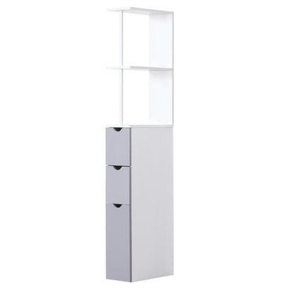 MDF Bathroom Storage Cabinet White