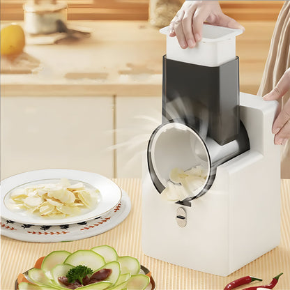 Multifunctional， Electric Salad Maker Cheese Shredder for Cheeses, Fruit, Veggies