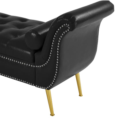 PU Leather, Metal Feet Upholstered Ottoman Bedroom Lounge Ottoman Flip Top Storage Sofa Bench