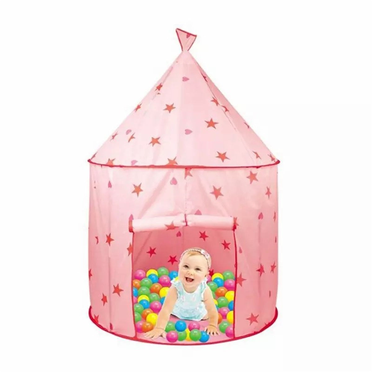 Princess Castle Play Tent, Kids Foldable Games Tent House Toy for Indoor & Outdoor