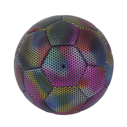 Reflective Football Glow in The Dark Soccer Ball Size 5 Training Ball