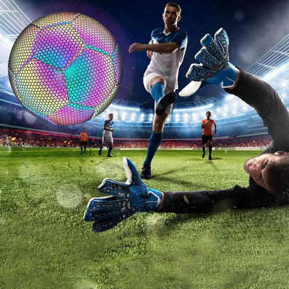 Reflective Football Glow in The Dark Soccer Ball Size 5 Training Ball