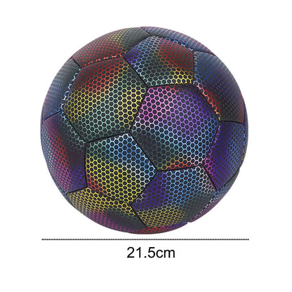 Reflective Football Glow in The Dark Soccer Ball Size 5 Training Ball