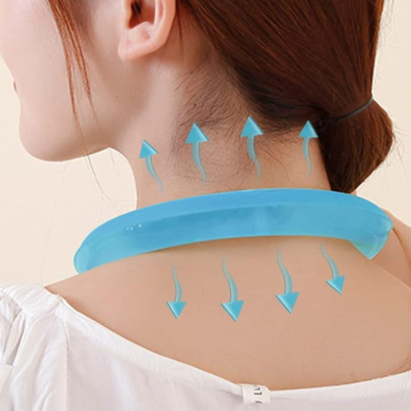 Reusable Cooling Neck Wrap Wearable Heat Protection Cooler Tube
