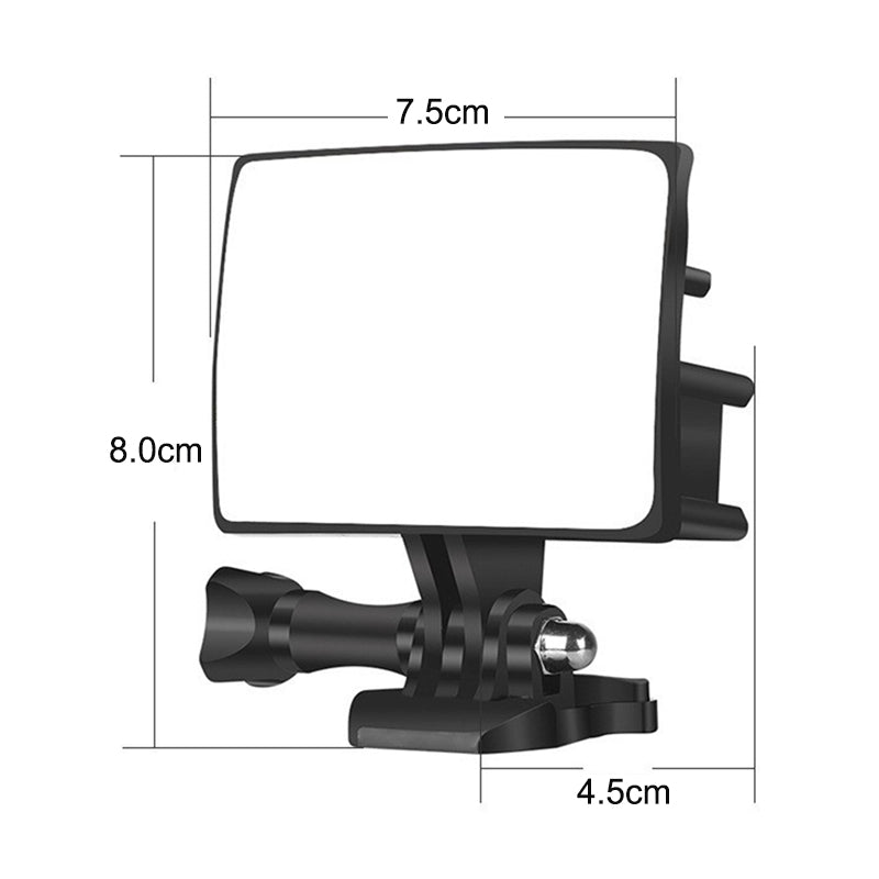 Selfie Vlog Mirror for Gopro Hero 9/8/7/6/5 with Tripod Cold Shoe