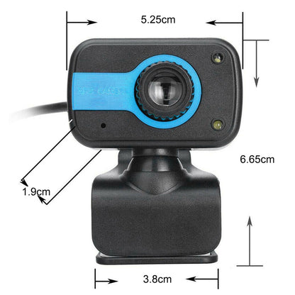 Versatile HD Mini Computer Web Camera with Microphone- USB Interface