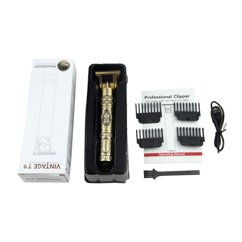 Vintage Men’s Hair Clipper with Interchangeable Guide Combs- USB Charging